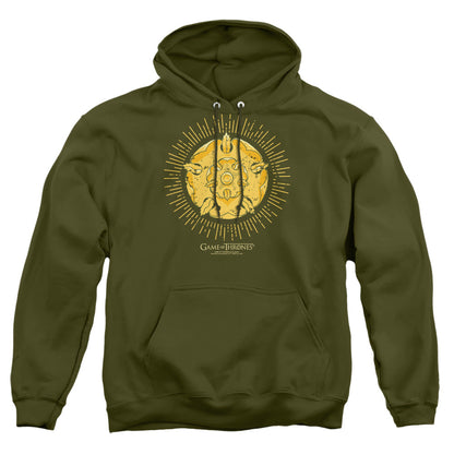 Game Of Thrones Tyrell Burst Logo Mens Hoodie Military Green