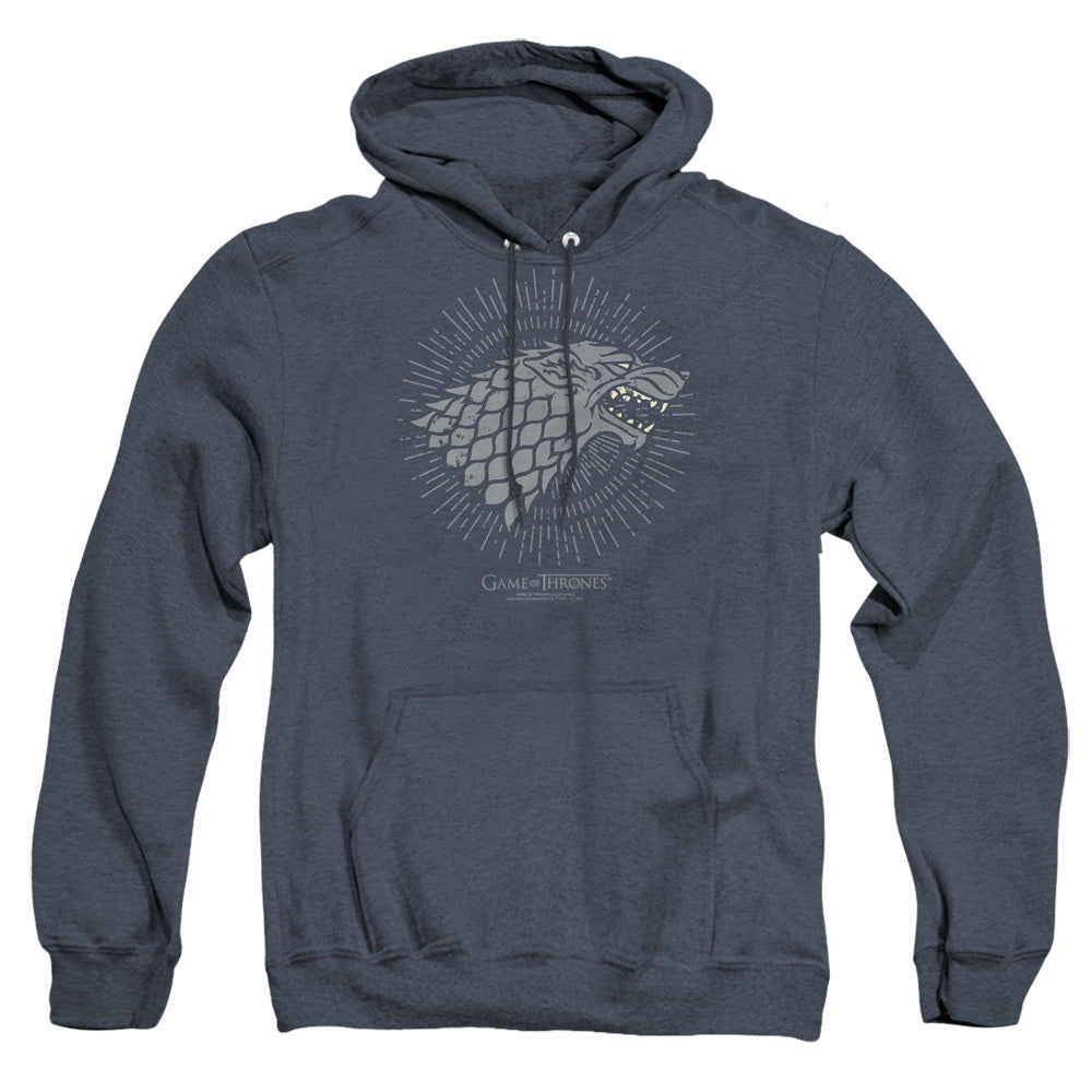 Game Of Thrones Stark Burst Sigils Heather Mens Hoodie Navy