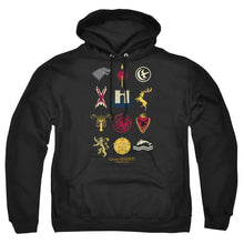 Load image into Gallery viewer, Game Of Thrones House Sigils Mens Hoodie Black
