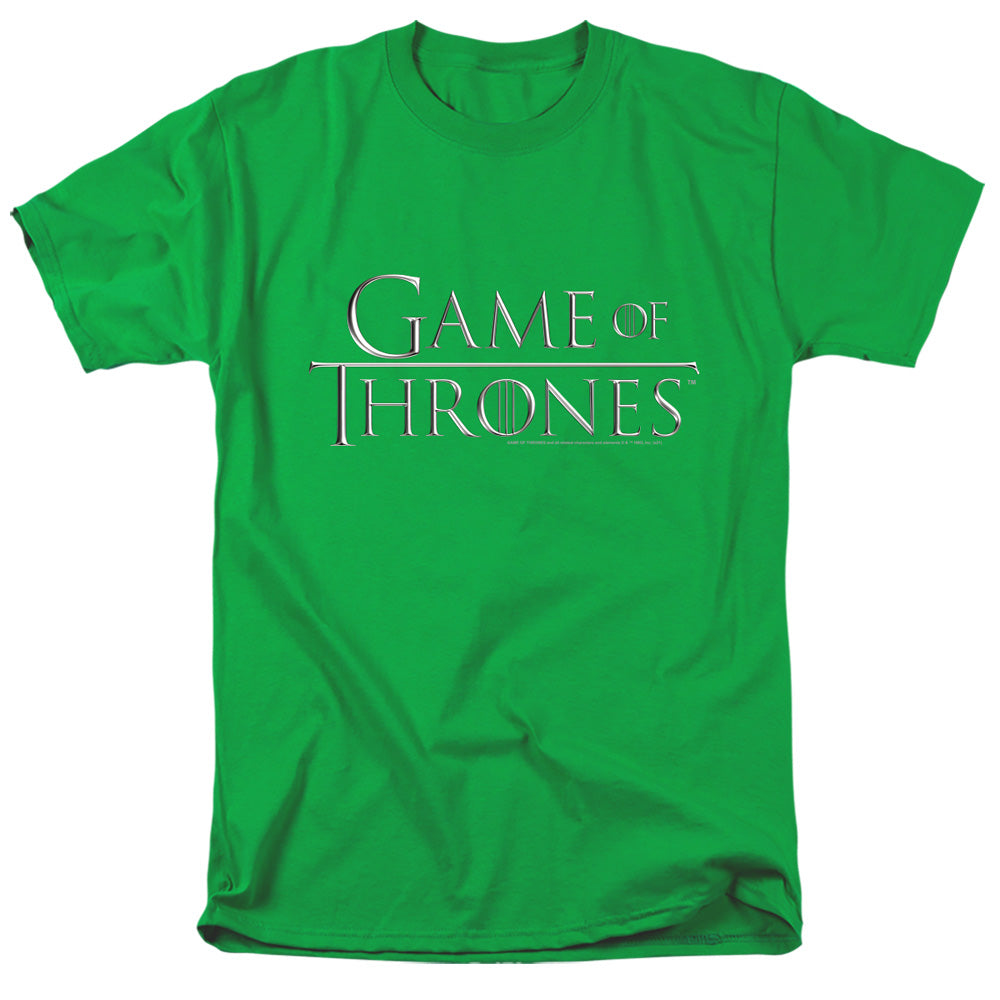 Game Of Thrones Chrome Logo Mens T Shirt Black