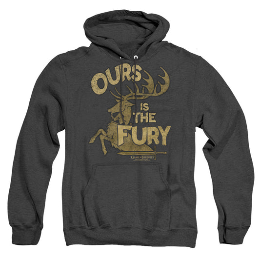 Game Of Thrones Fury Heather Mens Hoodie Black