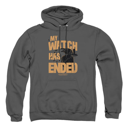 Game Of Thrones My Watch Has Ended Mens Hoodie Charcoal