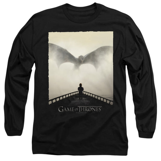 Game Of Thrones Dragon 1 Mens Long Sleeve Shirt Black Officially Licensed