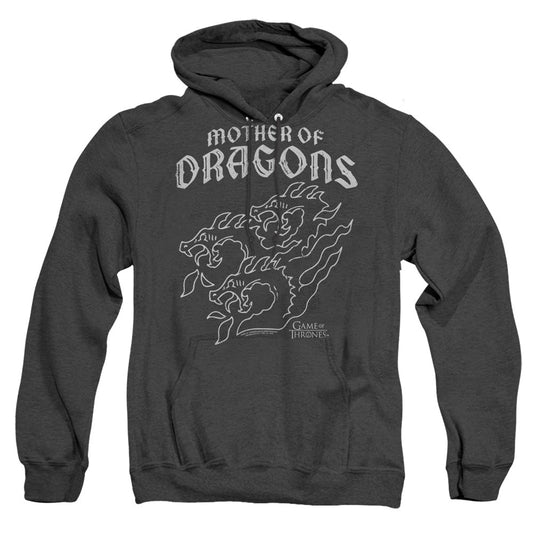 Game Of Thrones Mother Of Dragons Heather Mens Hoodie Black