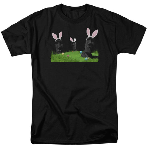 Easter Island Mens T Shirt Black