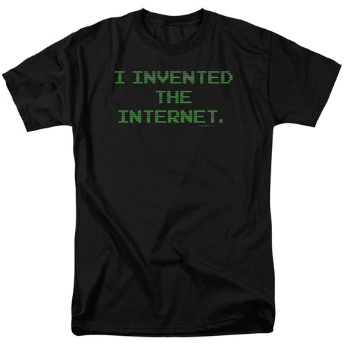 Invented The Internet Mens T Shirt Black