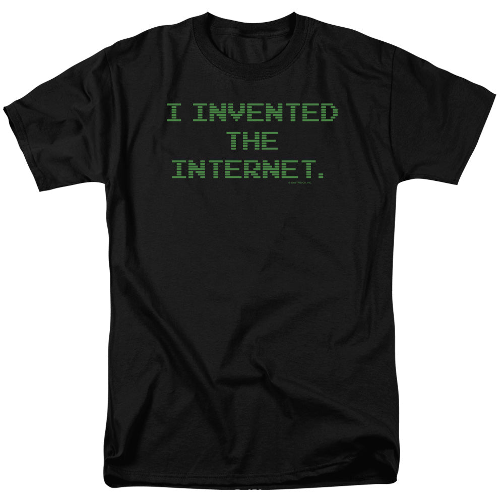 Invented The Internet Mens T Shirt Black