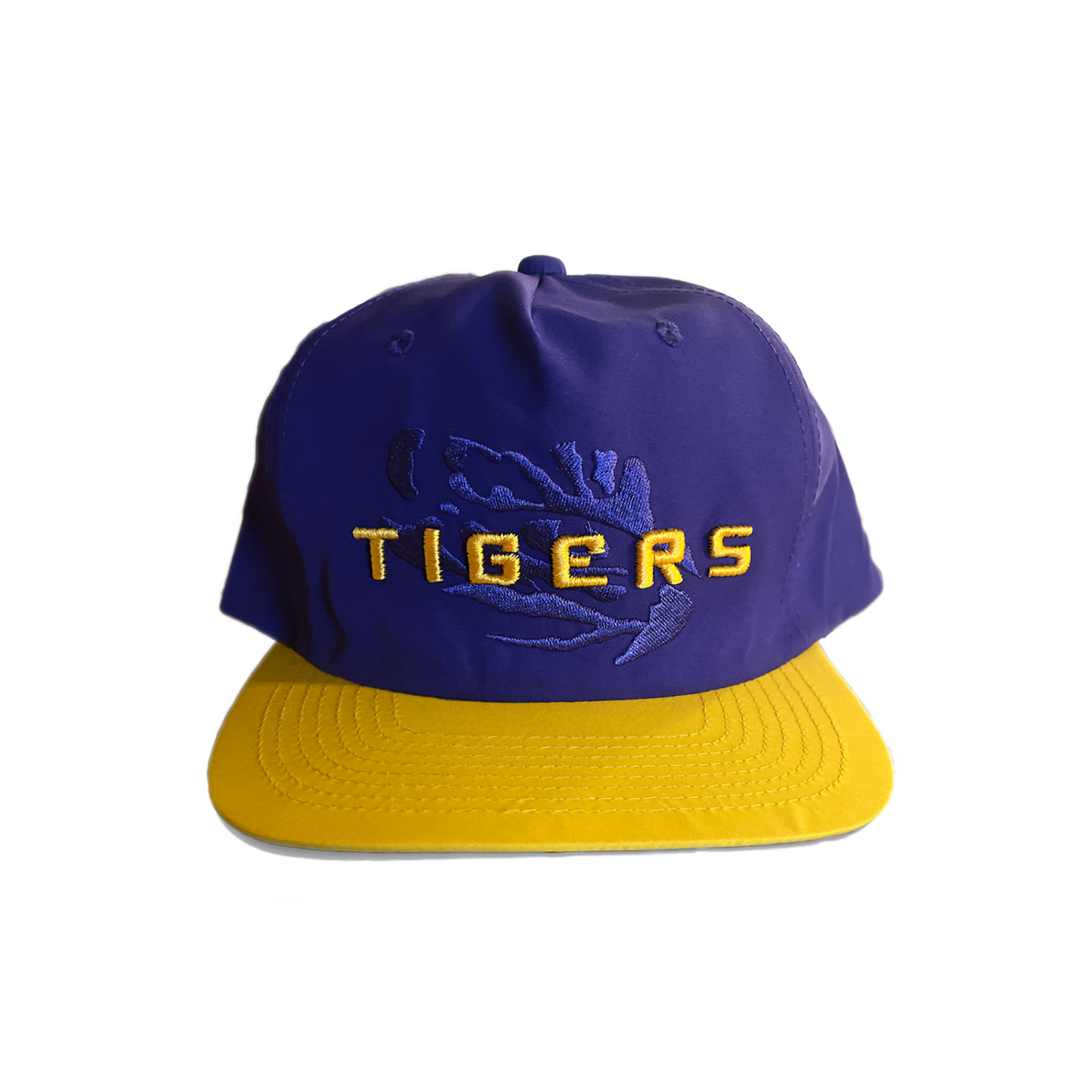 LSU Football Eye of the Tiger Snapback Hat Ball Cap Purple