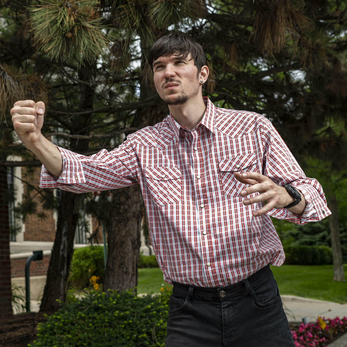 LetterKenny Wayne Plaid Costume Shirt