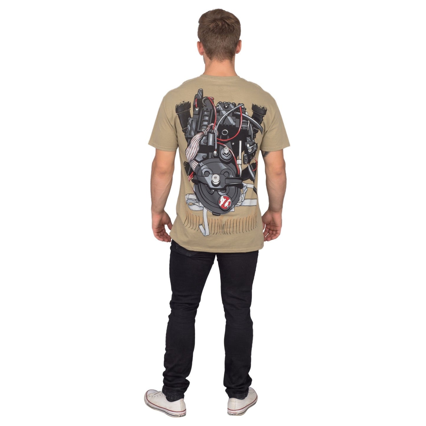 Ghostbuster Adult Short Sleeve Costume T Shirt with Back Print