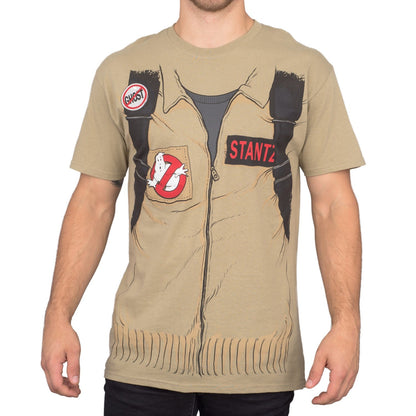 Ghostbuster Adult Short Sleeve Costume T Shirt with Back Print