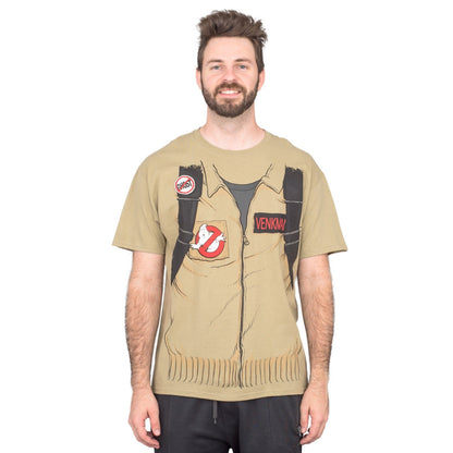 Ghostbuster Adult Short Sleeve Costume T Shirt with Back Print