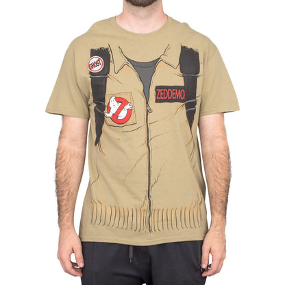 Ghostbuster Adult Short Sleeve Costume T Shirt with Back Print