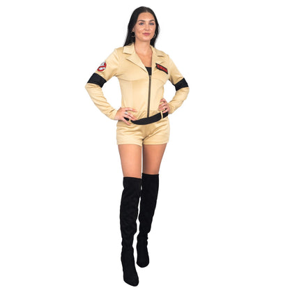 Ghostbusters Womens Costume with 4 Interchangeable Name Patches