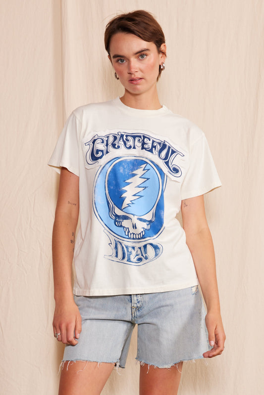 Grateful Dead Stella Blue Tee Womens T Shirt White