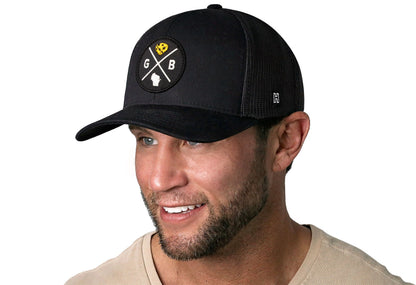 Green Bay Trucker Haka Hat Black GB Cheese X Snapback