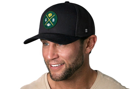 Green Bay Trucker Haka Hat Black GB Cheese X Football Snapback