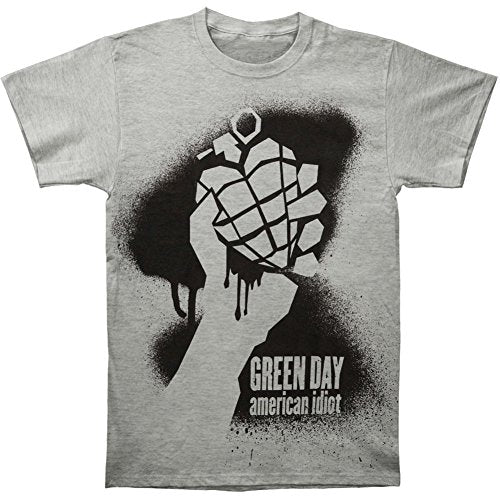Green Day Stencil Am.Idiot Mens T Shirt