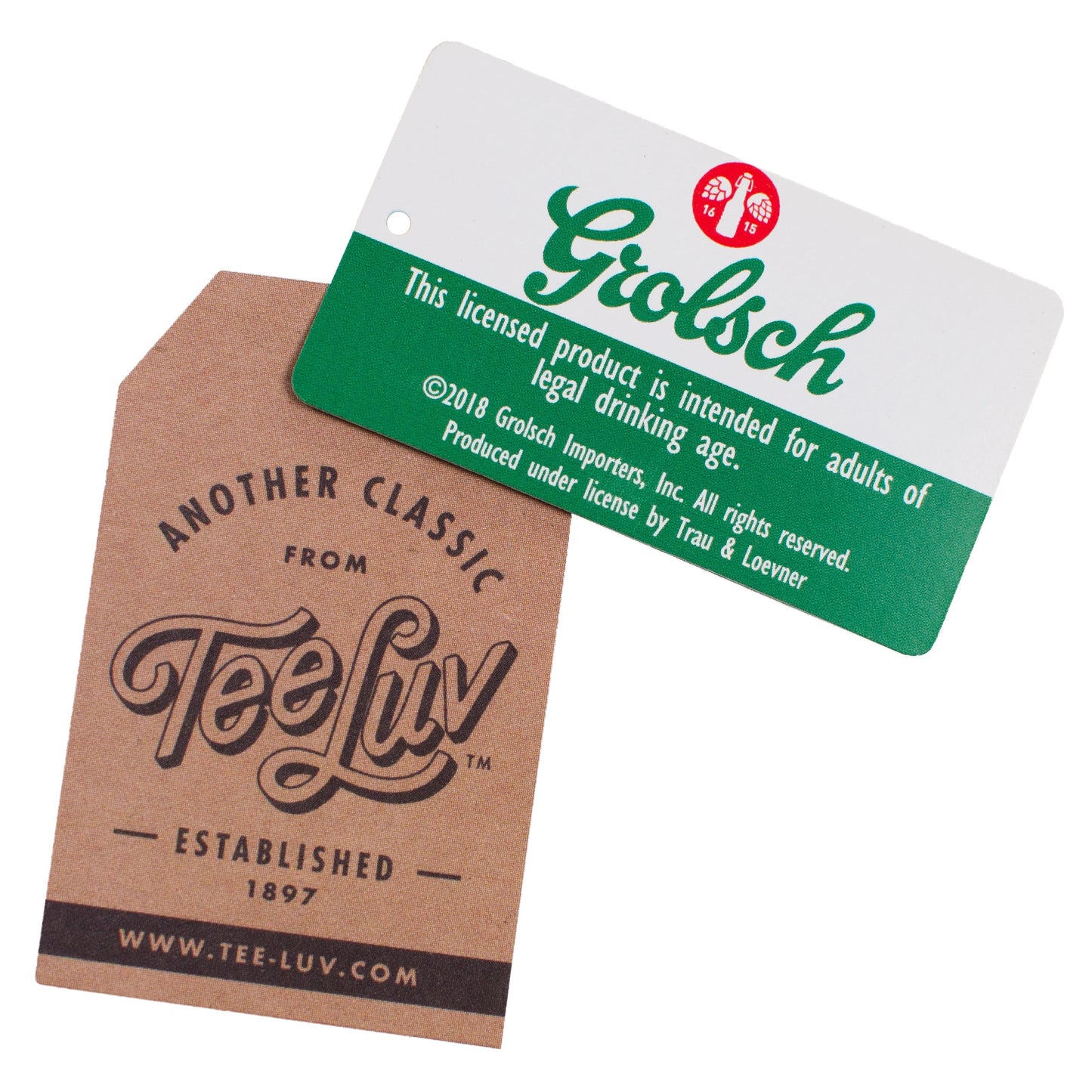 Grolsch Premium Lager Logo Mens T Shirt Gray