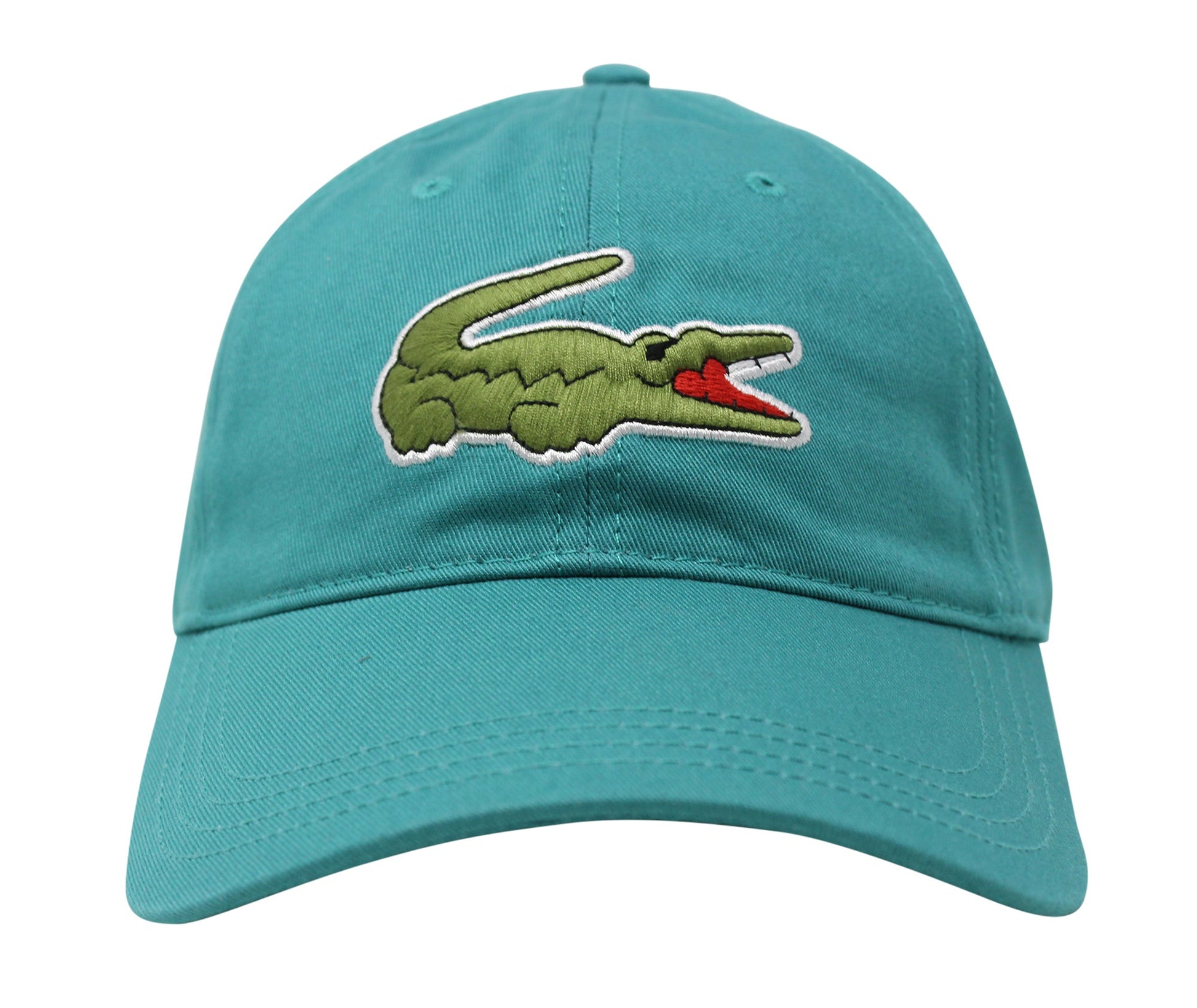 Lacoste Men's Classic Large Croc Logo Cap with Leather Strap Hat
