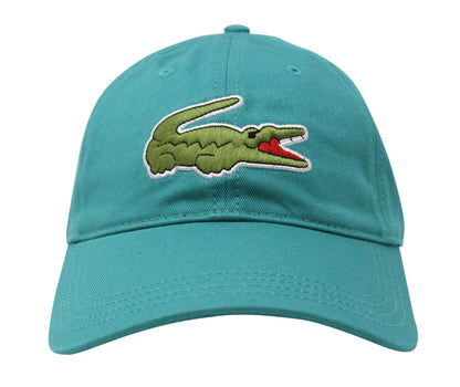 Lacoste Men's Classic Large Croc Logo Cap with Leather Strap Hat