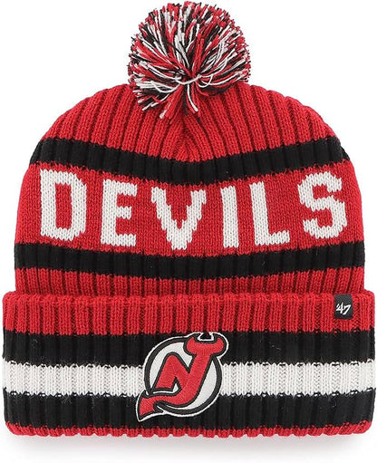 47 Brand NHL New Jersey Devils Beanie Winter Hat Red