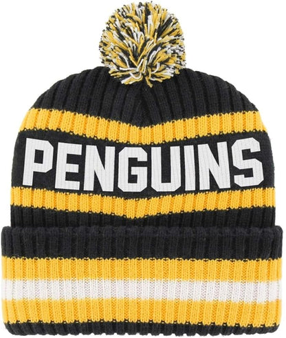 47 Brand Pittsburgh Penguins Bering Cuff Knit Beanie Winter Hat Black