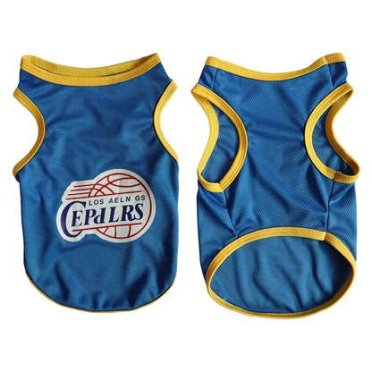 Summer Dog Breathable Basketball Jersey Clothes