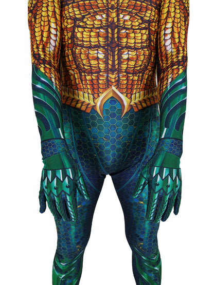 Aquaman Cosplay Superhero  Bodysuit Suit