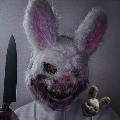 White Bunny Rabbit Halloween Mask