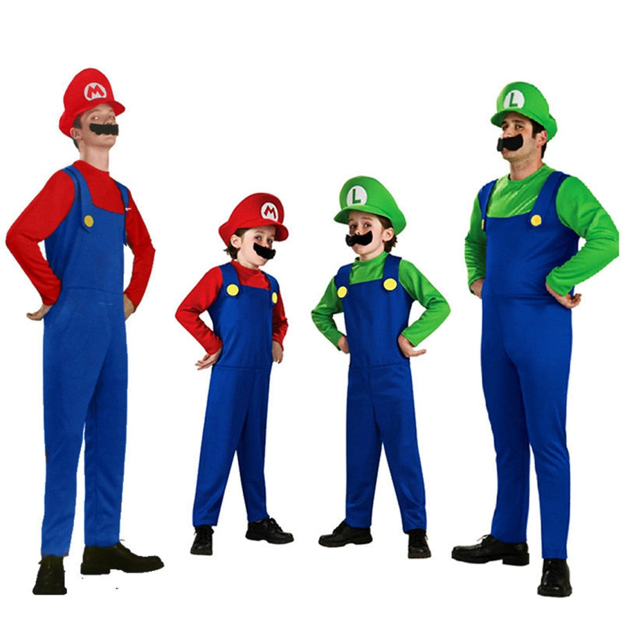 Super Luigi Mari Brothers Costumes