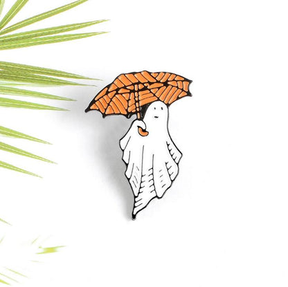 Happy Halloween Enamel Pin Trick