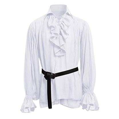 Medieval Vikings Shirts Ruffled Costume