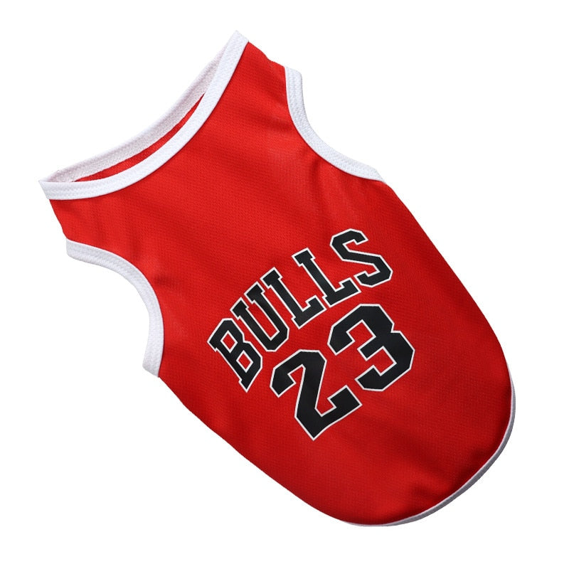 Summer Dog Breathable Basketball Jersey Clothes