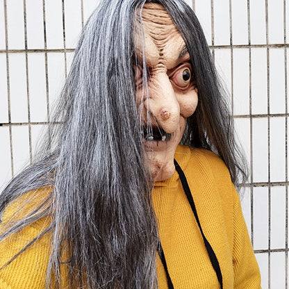 Scary Old Witch Mask For Halloween
