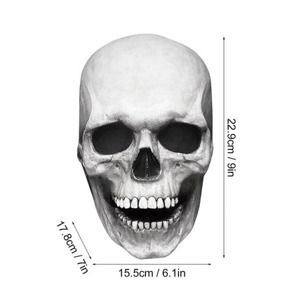 Halloween Movable Jaw Full Head Skull Mask