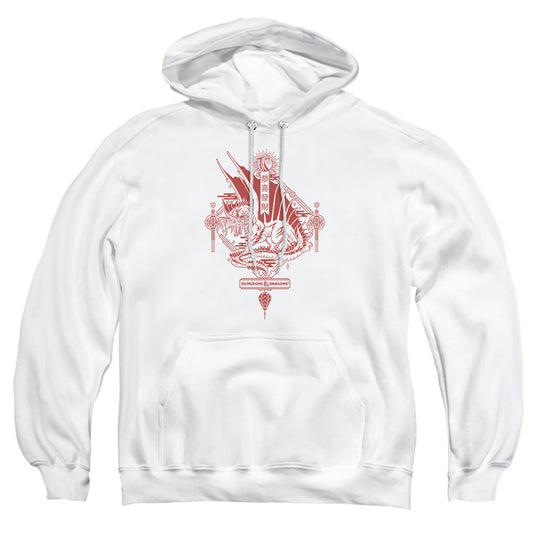 Dungeons And Dragons Year Of The Dragon Red Lantern Mens Hoodie White