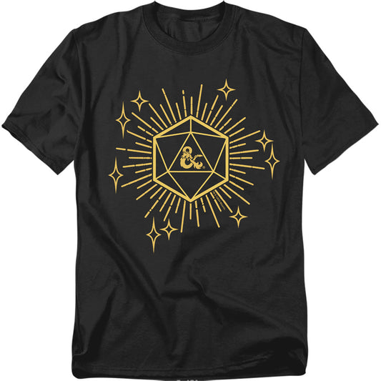 Dungeons And Dragons Year Of The Dragon Lucky D20 Mens T Shirt Black