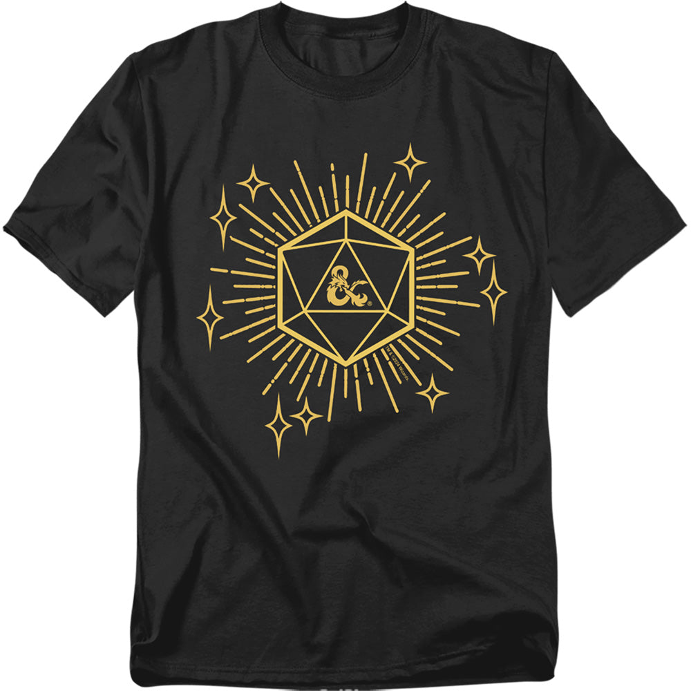 Dungeons And Dragons Year Of The Dragon Lucky D20 Mens T Shirt Black