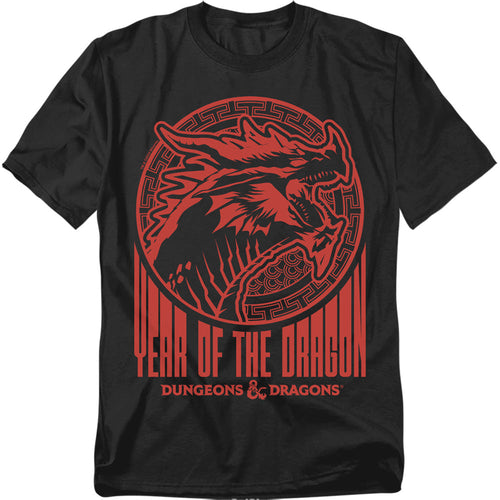 Dungeons And Dragons Year Of The Dragon Street Red Mens T Shirt Black