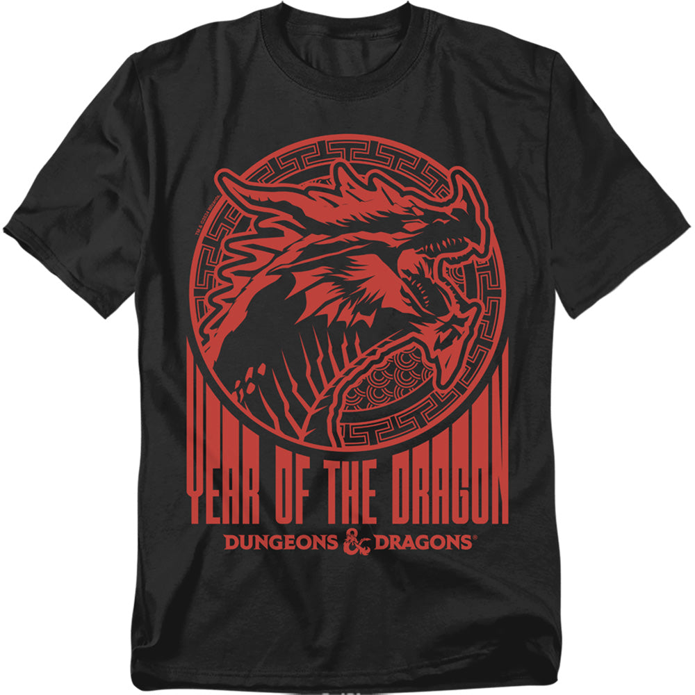 Dungeons And Dragons Year Of The Dragon Street Red Mens T Shirt Black