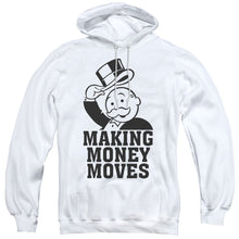 Load image into Gallery viewer, Monopoly Money Moves Mens Hoodie White
