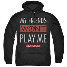 Load image into Gallery viewer, Monopoly My Friends Mens Hoodie Black
