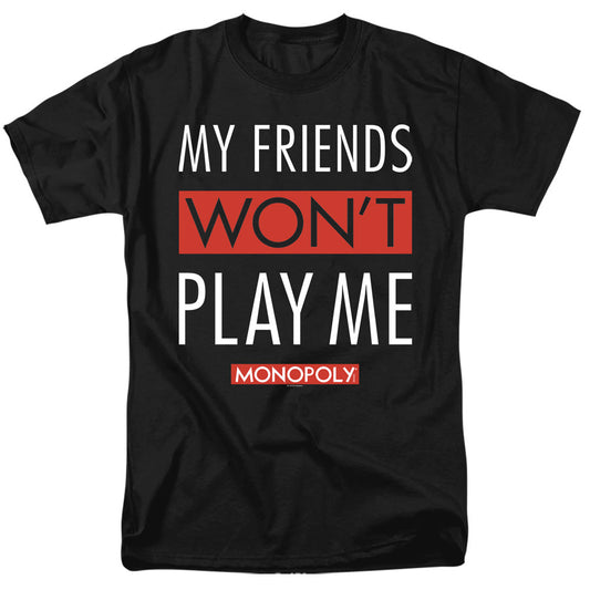 Monopoly My Friends Mens T Shirt Black