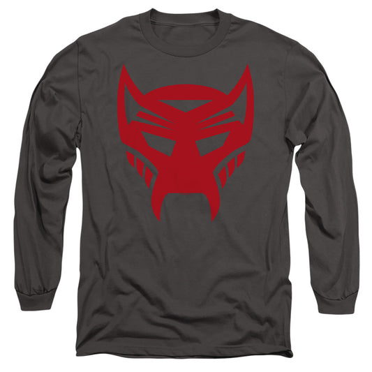 Transformers Maximal Logo Mens Long Sleeve Shirt Charcoal Officially Licensed