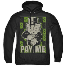 Load image into Gallery viewer, Monopoly Pay Me Mens Hoodie Black
