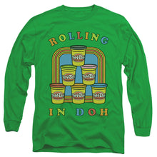 Load image into Gallery viewer, Play Doh Rolling In Doh Mens Long Sleeve Shirt Kelly Green
