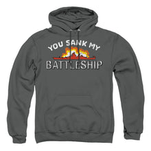 Load image into Gallery viewer, Battleship Sunk Mens Hoodie Charcoal
