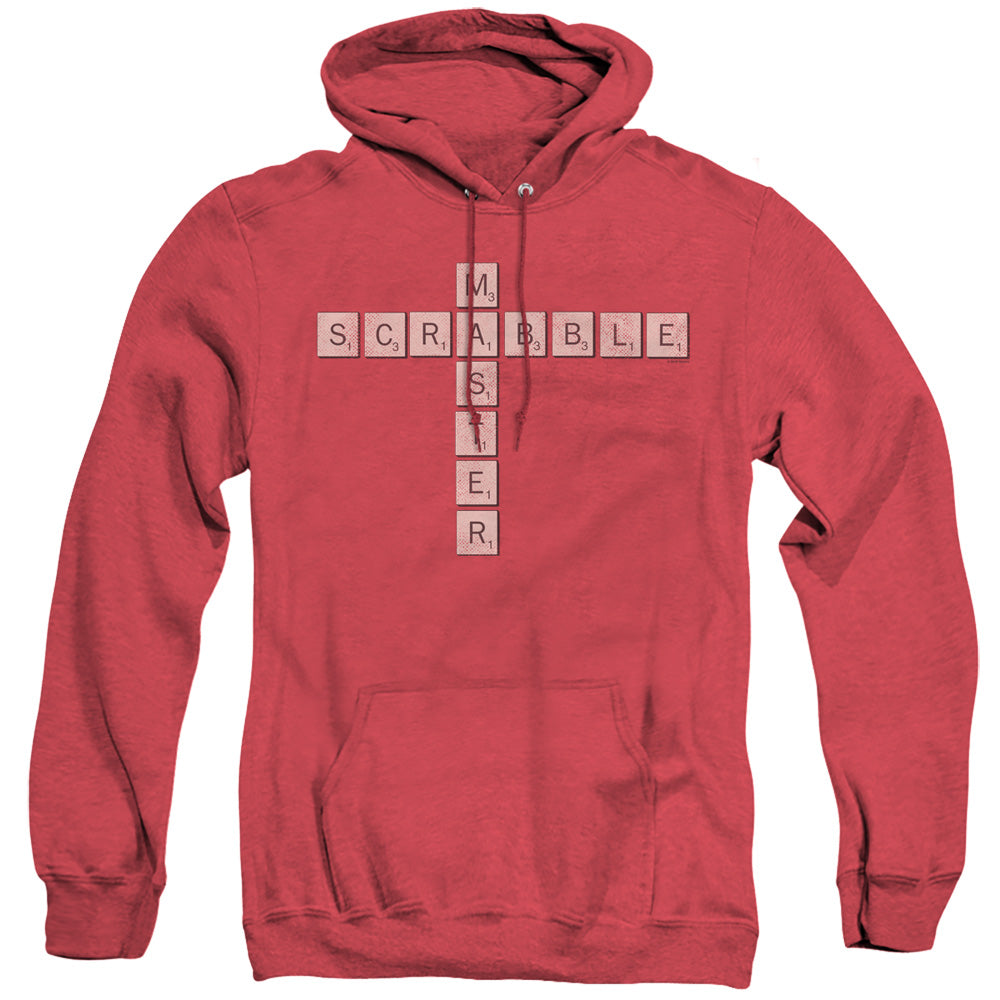 Scrabble Scrabble Master Heather Mens Hoodie Red