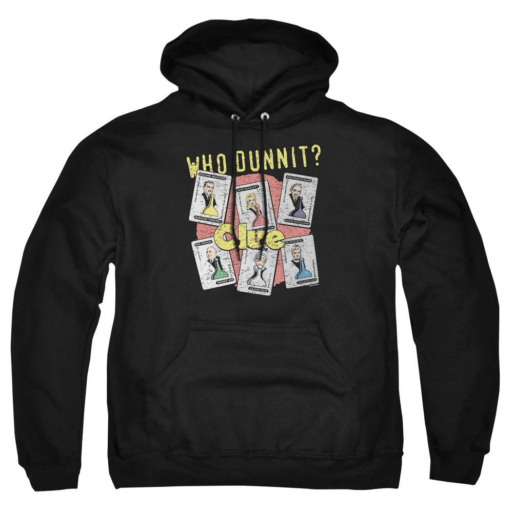 Clue Who Dunnit Mens Hoodie Black